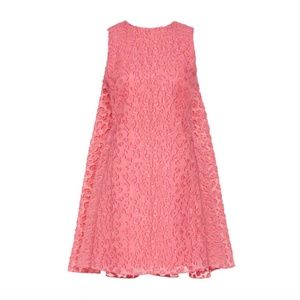 Brandon Maxwell Pink Leopard-Print Fil Coupé Crepe Mini Dress Size 4